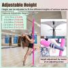 Rotating Stripper Pole for Home, Portable Spinning Dance Pole Apartment Friendly, 9 ft 10 ft Adjustable Steel Fitness Pole view 4