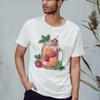 Sassy Souls Watercolor Strawberry Mason Jar Summer Fruit Drink T-Shirt Strawberry Lemonade Beverages Summer 3XL view 2