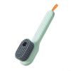 HEIBTENY Liquid Dispensing Cleaning Brush With Long Handle Soft Bristle Scrubber For Shoes Kitchen Bathroom Tiled Walls And Countertops Ergonomic Design For Gentle(A) view 1