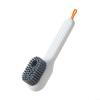 HEIBTENY Liquid Dispensing Cleaning Brush With Long Handle Soft Bristle Scrubber For Shoes Kitchen Bathroom Tiled Walls And Countertops Ergonomic Design For Gentle(A) view 2