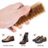 SKISUNO Suede Shoe Brush Cleaner Includes Cleaning Cloth 2 Pcs with Timber Handle and Bristles for Leather Shoes and Boots for Home view 2