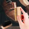 SKISUNO Suede Shoe Brush Cleaner Includes Cleaning Cloth 2 Pcs with Timber Handle and Bristles for Leather Shoes and Boots for Home view 4