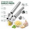 Peeled Fresh Garlic with Stainless Steel Garlic Press & Bottle Opener Set Ready to Use Garlic Cloves for Easy Cooking & Meal Prep view 3