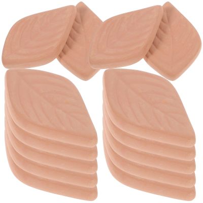 HIAKDOFT 20pcs Moisture Absorber Sachets in Leaf Shape Made of Red Pottery, Highly Absorbent and Prevents Dampness, for Food Storage Dehumidifiers to Keep Loose Leaf and Snacks Fresh