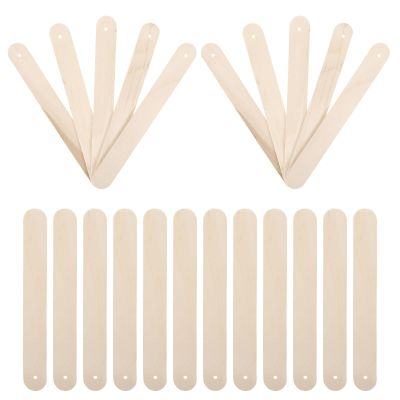 COHEALI 100pcs Wood Sticks Large Craft Sticks for Ice Cream Making DIY Projects Easy to Paint Improve Hands-on Ability