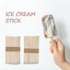 COHEALI 100pcs Wood Sticks Large Craft Sticks for Ice Cream Making DIY Projects Easy to Paint Improve Hands-on Ability view 3