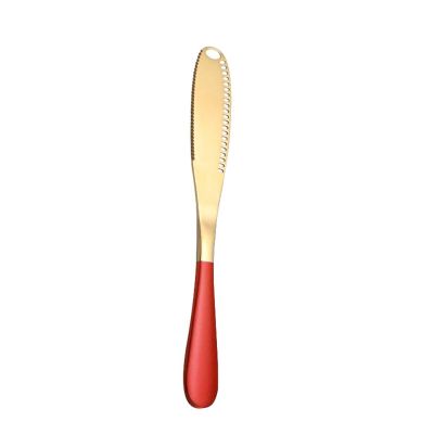 2PC- Stainless steel solid color polished butter is exquisite and practical for home use-Red Taurus oil