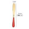 2PC- Stainless steel solid color polished butter is exquisite and practical for home use-Red Taurus oil view 2