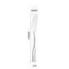 2PC-304 stainless steel butter with square handle is fresh, exquisite and heat-resistant for household use-butter with square handle-silver view 2