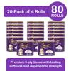 Bloom Snuggle Soft 3-Ply Toilet Rolls | Pure Paper Soft & Absorbent | 100% Recyclable | Unscented (Pack of 80) view 2