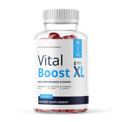 Vital Boost XL - Male Performance Gummies Ashwagandha & Lemon Balm Supplement for Men Energy, Performance & Vitality Support 60 Vegan Gummies
