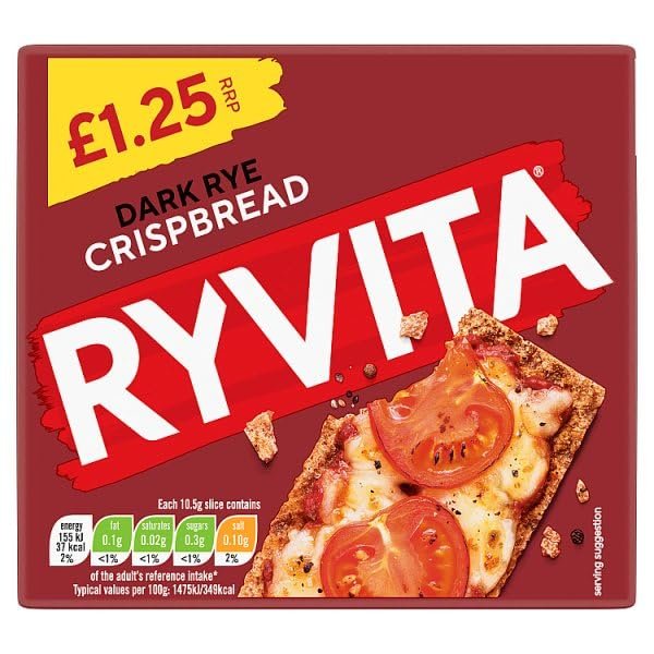 Ryvita Dark Rye Crispbread 150g | Case of 8