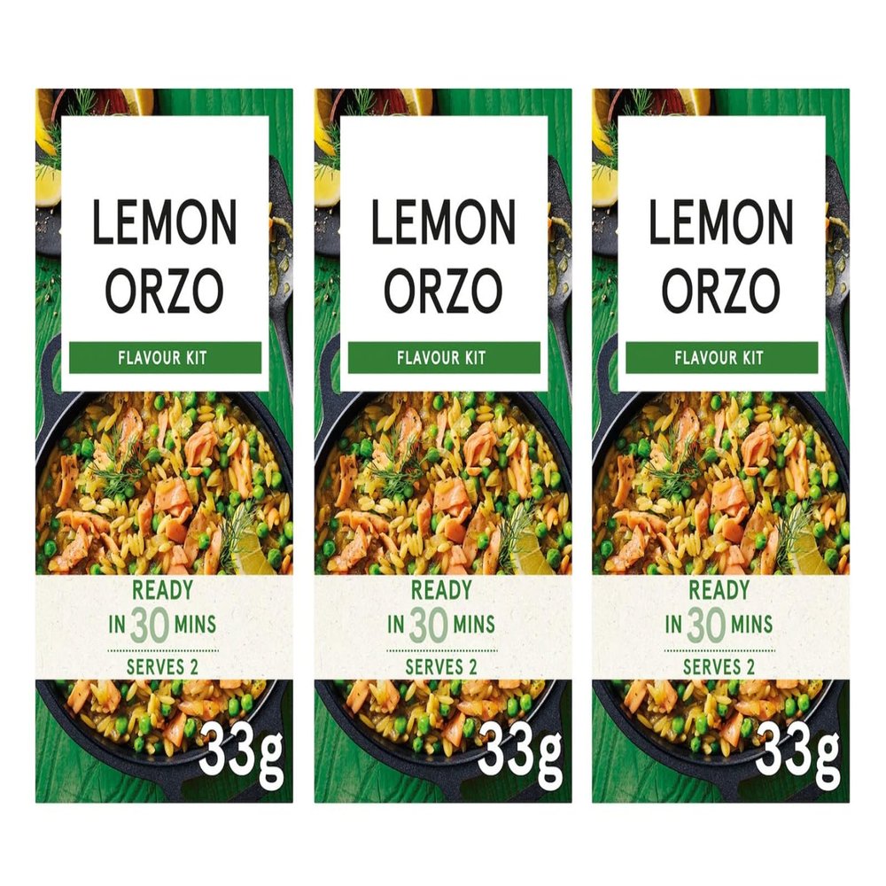 Lemon Flavour Kit, Ready in 30 Mins, Serves 2, Vegan, 33g,Pack Of 3