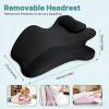 ICTWTWLLY Ergonomic Memory Foam Wedge Pillowfor Back, Neck & Leg Support -Reading, TV, And Bed Rest Comfortcushion,Gray view 2