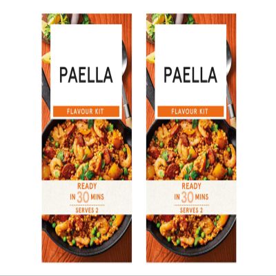 Paella Flavour Kit, Ready in 30 Mins, Serves 2, Vegan Suitable, 40g,Pack Of 2