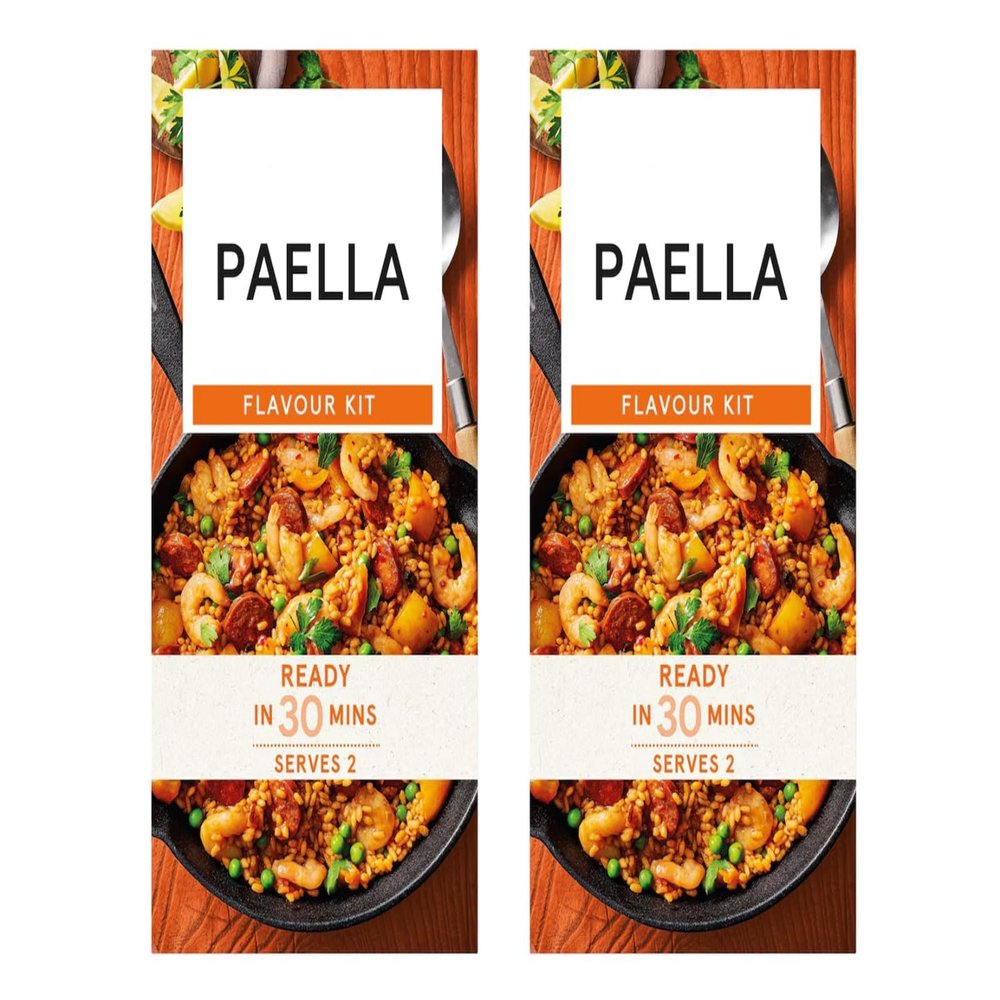 Paella Flavour Kit, Ready in 30 Mins, Serves 2, Vegan Suitable, 40g,Pack Of 2