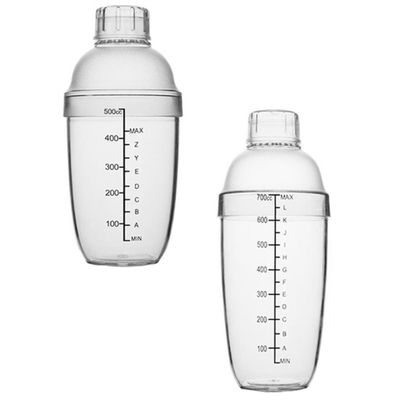 Balacoo Anti-Scald Shaker Cup with Scale Printed Frosted Appearance 530cc Capacity PC Material Modern Design for Precise Drink Preparation at Home or Bar