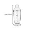 Balacoo Anti-Scald Shaker Cup with Scale Printed Frosted Appearance 530cc Capacity PC Material Modern Design for Precise Drink Preparation at Home or Bar view 2