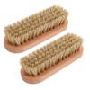 Mikikit 2pcs Cleaning Brush Set with Wood Handle and Supple Bristle Design for Kitchen, Shoe, and Boot Cleaning, Sturdy and Effective Scrubbing Brush for Home Use view 1