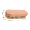 Mikikit 2pcs Cleaning Brush Set with Wood Handle and Supple Bristle Design for Kitchen, Shoe, and Boot Cleaning, Sturdy and Effective Scrubbing Brush for Home Use view 2