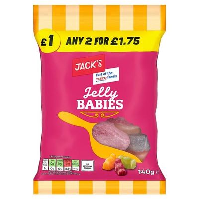 Jack's Jelly Babies 140g | Case of 10