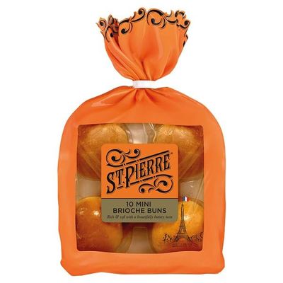 St Pierre 10 Mini Brioche Buns | Case of 12