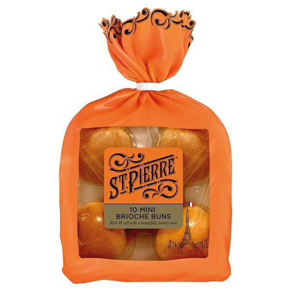 St Pierre 10 Mini Brioche Buns | Case of 12
