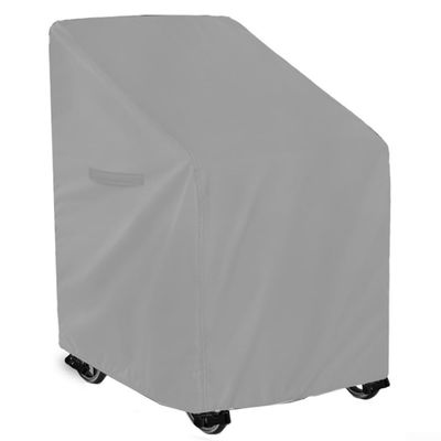 HEBEOT Waterproof Rollator Walker Cover 66x72x90cm Heavy Duty 210D Oxford Dust Protector with Elastic Hem and Storage Bag for Outdoor Folding Mobility Scooters(420D-Grey)