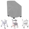 HEBEOT Waterproof Rollator Walker Cover 66x72x90cm Heavy Duty 210D Oxford Dust Protector with Elastic Hem and Storage Bag for Outdoor Folding Mobility Scooters(420D-Grey) view 3