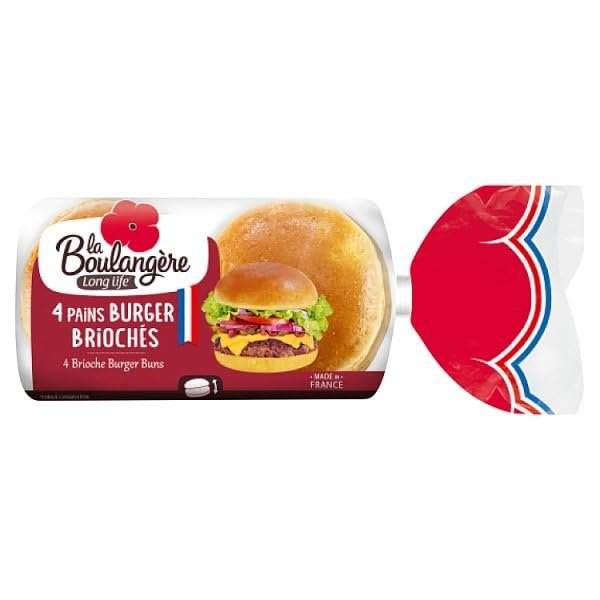 La Boulangre 4 Brioche Burger Buns 200g | Case of 1