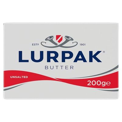 Lurpak Unsalted Butter 200g | Case of 10