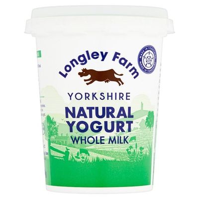 Longley Farm Yorkshire Natural Yogurt Whole Milk 450g | Case of 12