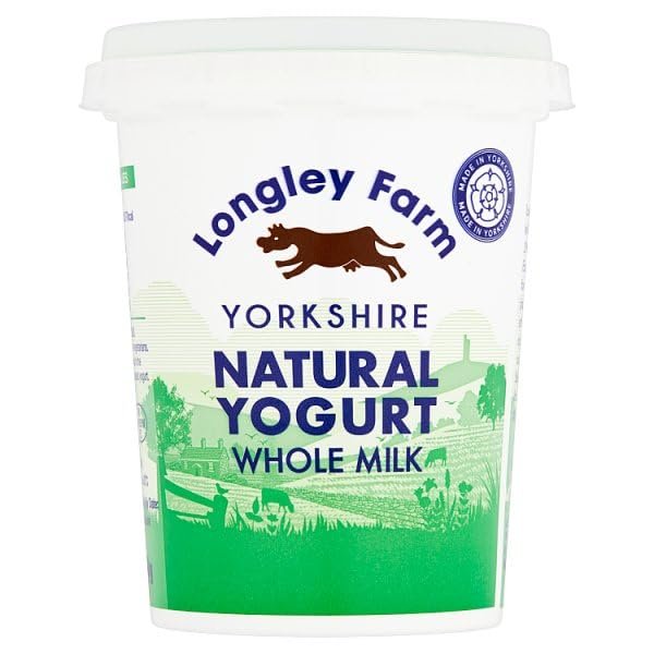 Longley Farm Yorkshire Natural Yogurt Whole Milk 450g | Case of 12