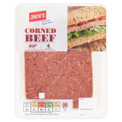 Jack's Corned Beef 4 Slices 100g | Case of 8