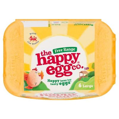The Happy Egg Co. Free Range Eggs 6 Large | Case of 1