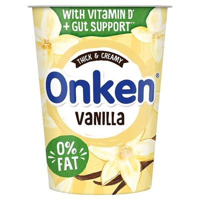 Onken 0% Fat Vanilla Yogurt 450g | Case of 1