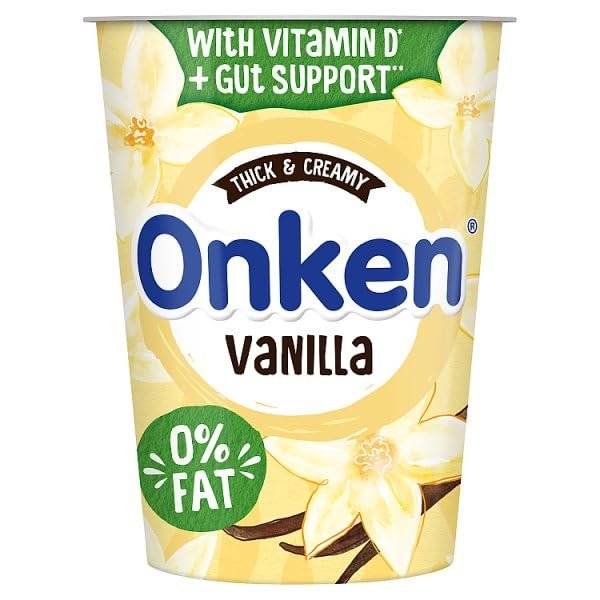 Onken 0% Fat Vanilla Yogurt 450g | Case of 1