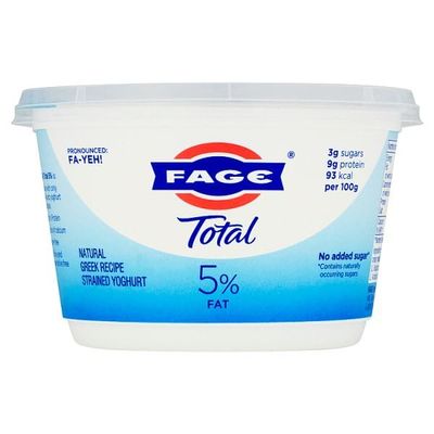 Fage Total 5% Fat Natural Greek Recipe Strained Yoghurt 450g | Case of 6