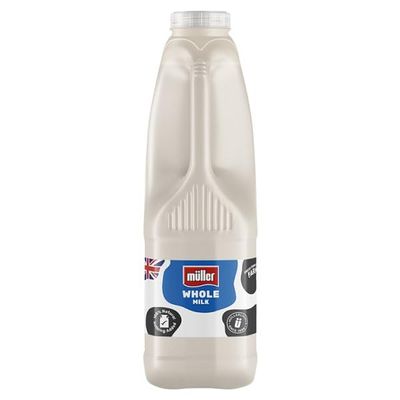 Mller Mllerlicious Whole Milk 1 Litre | Case of 10