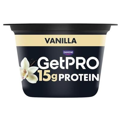 GetPro 15g High Protein Vanilla Yoghurt with Magnesium & Vitamin B9 160g | Case of 8
