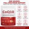 CoQ10 Supplement, 120 Softgels Coenzyme Q10 High Strength 200mg Fermented Coenzyme Q10 Ubiquinone 2-in-1 Formula Naturally Co Enzyme CQ10 with MCT Oil Non-GMO view 2