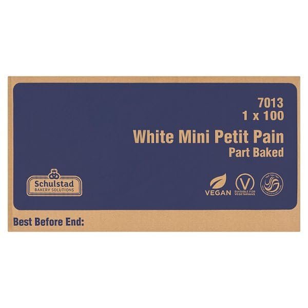 Schulstad Bakery Solutions White Mini Petit Pain Part Baked | Case of 1