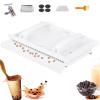 Tapioca Pearl Maker, Manual Extruder with Dual Handles and Non-Slip Suction Base, Rounded Design for Smooth Pearls, Ideal for Milk Tea Stores and Home Use view 1