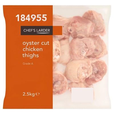 Chef's Larder Oyster Cut Chicken Thighs 2.5kg | Case of 1