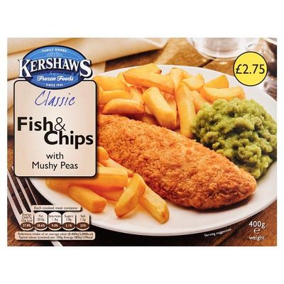 Kershaws Classic Fish & Chips with Mushy Peas 400g | Case of 1