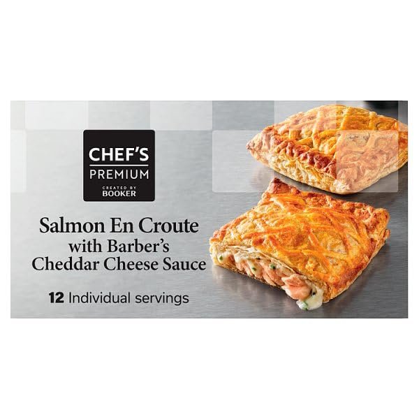 Chef's Premium Salmon En Croute with Barber's Cheddar Cheese Sauce 2.82kg | Case of 1