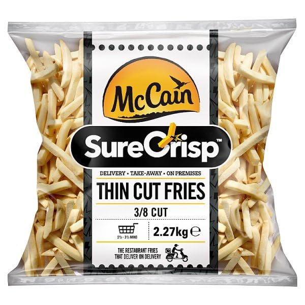 McCain SureCrisp 3/8 Cut Thin Cut Fries 2.27kg | Case of 4