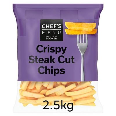 Chef's Menu Crispy Steak Cut Chips 2.5kg | Case of 4