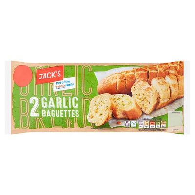 Jack's 2 Garlic Baguettes 338g | Case of 1