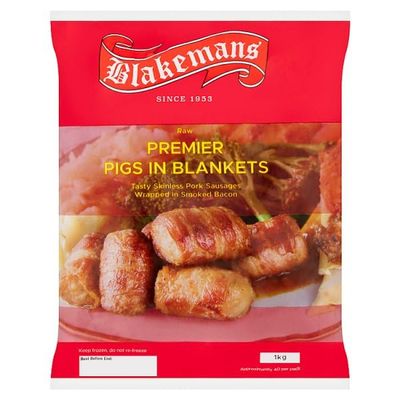 Blakemans Raw Premier Pigs in Blankets 1kg | Case of 10